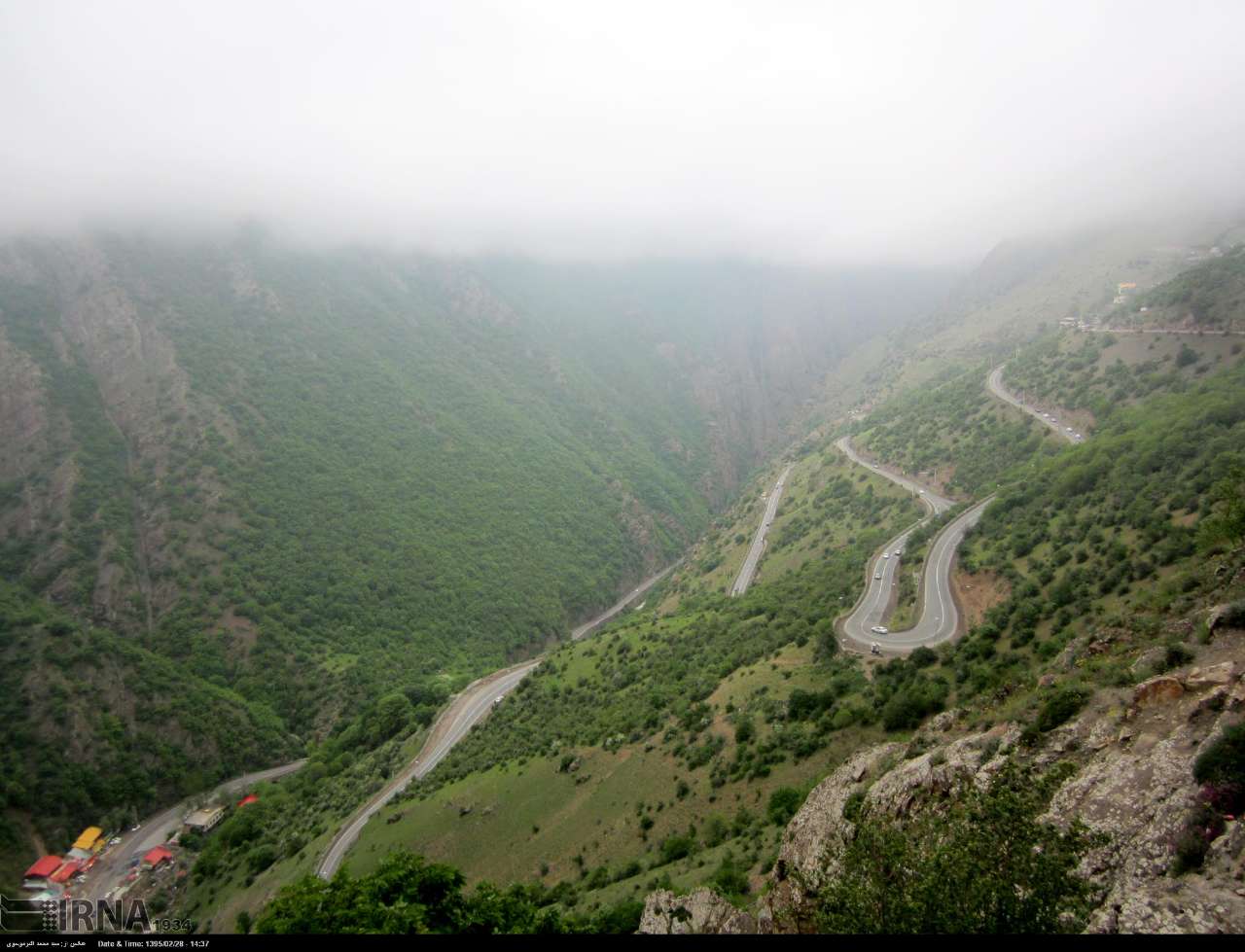 جاده چالوس (کندوان) چهارمین جاده زیبای جهان